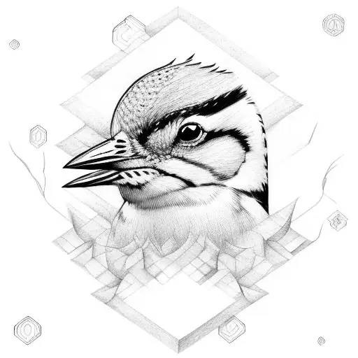 woodpecker  tattoo design idea