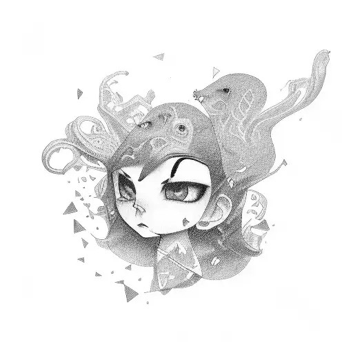 depression, sad, lonely, dark, professional, tattoo design idea