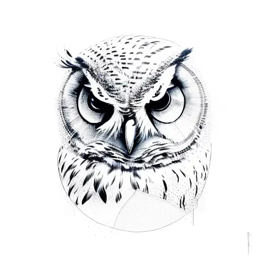an owl turns its head while smoking weed on a chair in front of a computer tattoo design idea