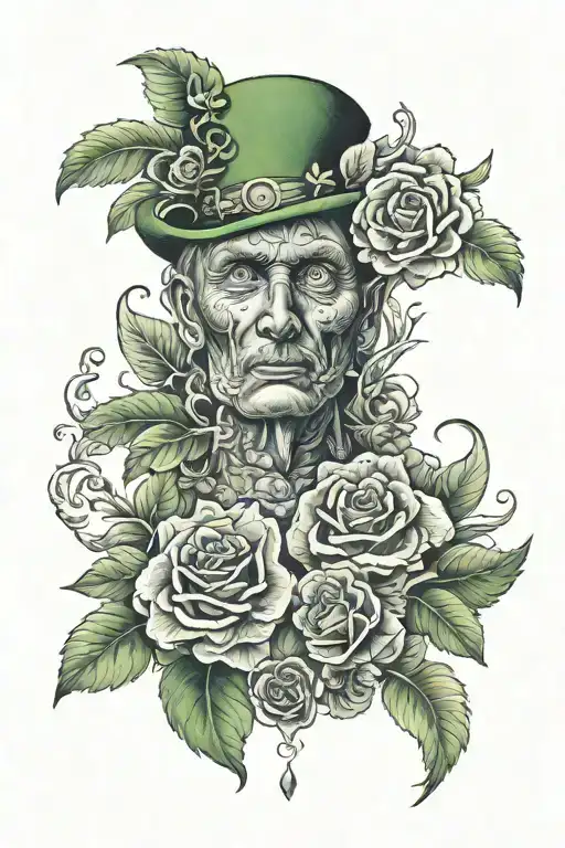 Irish and ecuadorian mix features tattoo design idea