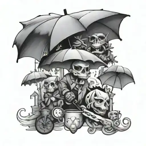 tattoo related toThe umbrella Academy tattoo design idea