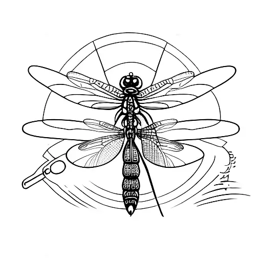 Dragonfly tattoo design idea