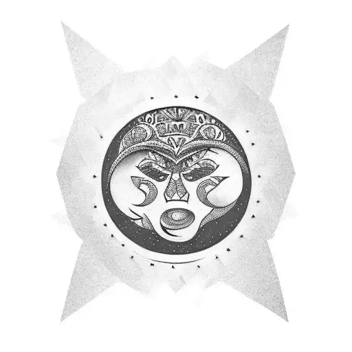 tribal moon drawings