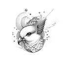 highway dove mechanic tattoo design idea