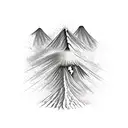 Volcano erupting tattoo design idea