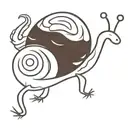 cocoa snail tattoo design idea