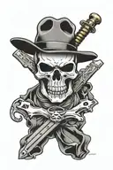 punisher skull tattoo design idea