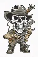 punisher skull tattoo design idea