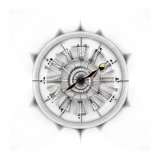 sand clock whit 4:20 hs tattoo design idea