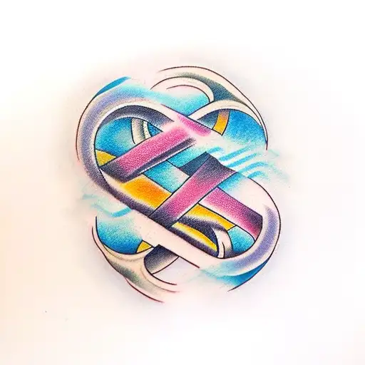 Infinity Symbol with JTSALBS tattoo design idea