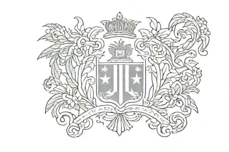 puerto rico flag tattoo design idea