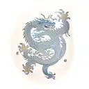 dragon and bear sleeping tattoo design idea