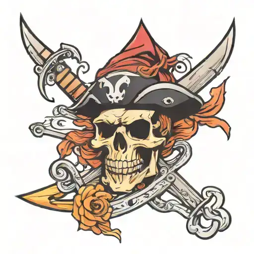 Jolly Roger tattoo design idea