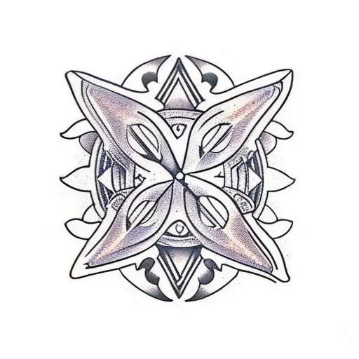 Camino de santiago scallop shell tattoo design idea