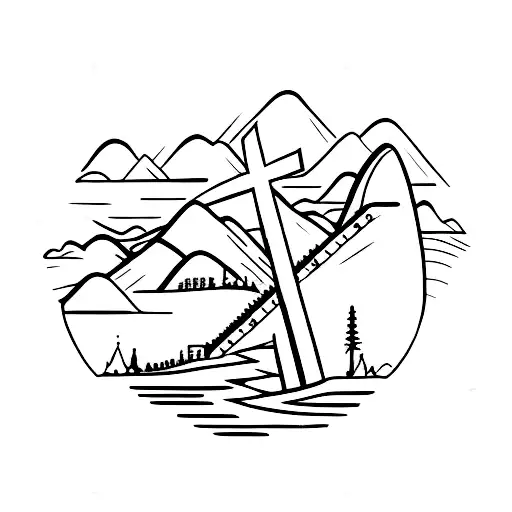 Camino de santiago  tattoo design idea