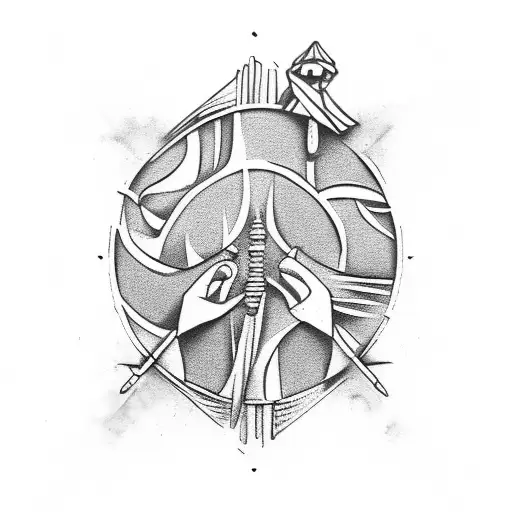 Camino de santiago  tattoo design idea