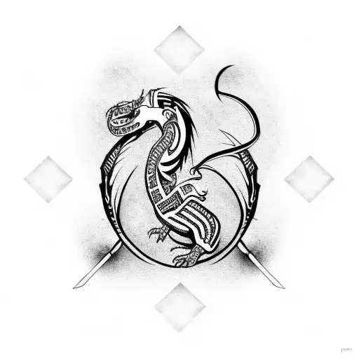 Dacian draco tattoo design idea
