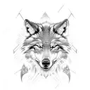 Dacian wolf flag tattoo design idea