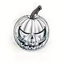 jack o lantern tattoo design idea