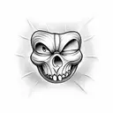 jack o lantern tattoo design idea