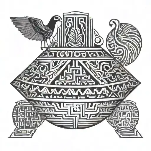 Egyptian basket tattoo design idea