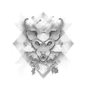 suminagashi tattoo design idea