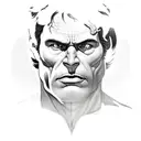 bruce banner transforming into the hulk tattoo design idea