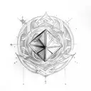 frp dice and sword tattoo design idea