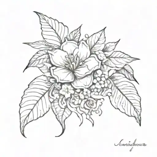 jewel of cocoa  tattoo design idea