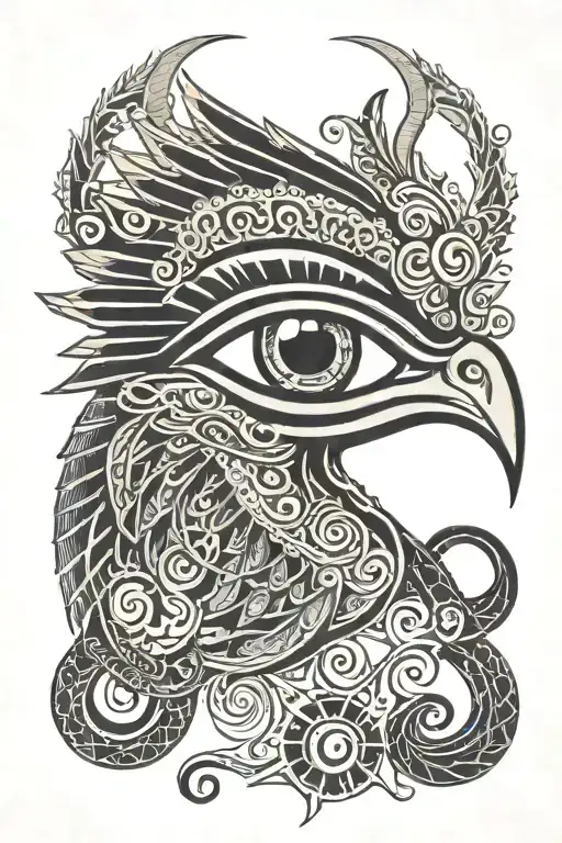 ojo de horus tattoo design idea