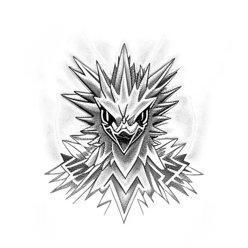 zapdos tattoo design idea