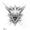 y2k zapdos tattoo design idea