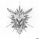 y2k zapdos tattoo design idea