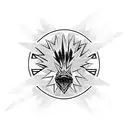 y2k zapdos tattoo design idea