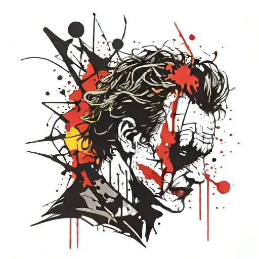 joker heath ledger tattoo design idea