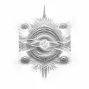 Dark waves that emerge from solar plex that goes till one shoulder, non symmetrical, oraganic tattoo design idea