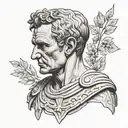 Julius Caesar Augustus tattoo design idea