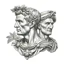 Julius Caesar Augustus tattoo design idea