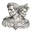 Julius Caesar Augustus tattoo design idea