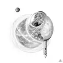 astrophysics tattoo design idea