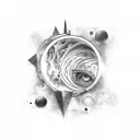 astrophysics tattoo design idea