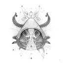 alien indio tattoo design idea