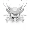 alien indio tattoo design idea