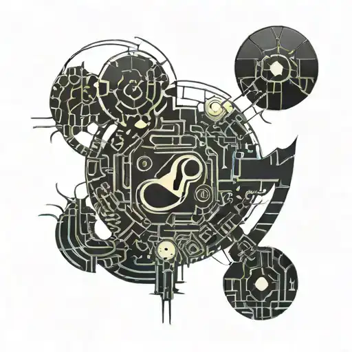 semicolon mickey mouse tattoo design idea