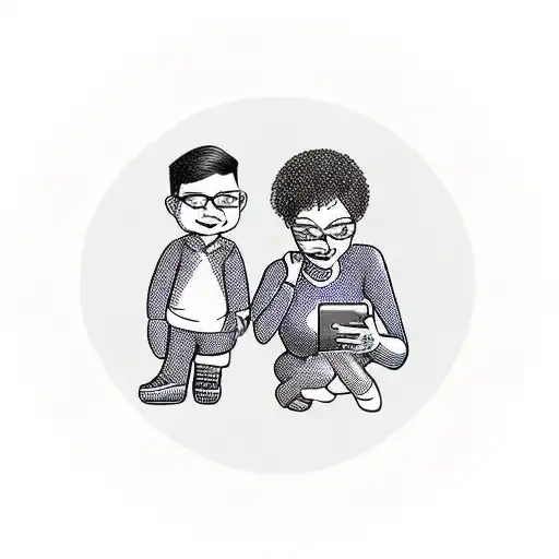 mama e hijo tattoo design idea