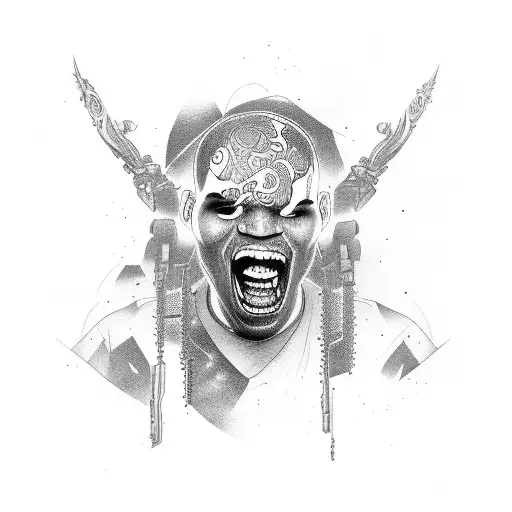 Chris Brown  tattoo design idea