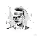 Chris Brown  tattoo design idea