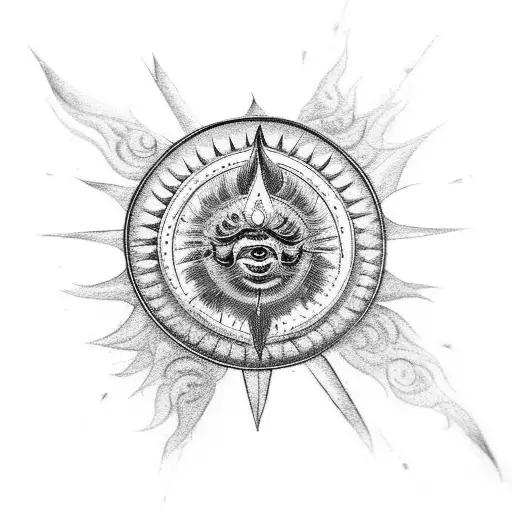 Mahabharat karna sun symbol on antha Asti prarambh test tatto tattoo design idea