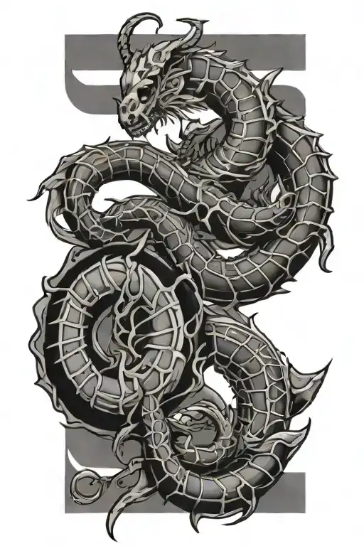 scorpio and capricorn tattoo design idea