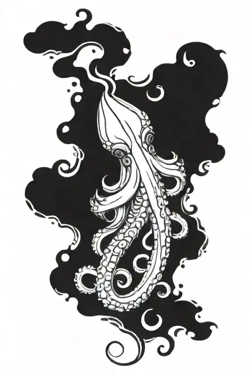 Krakan squid half sleeve tattoo design tattoo design idea